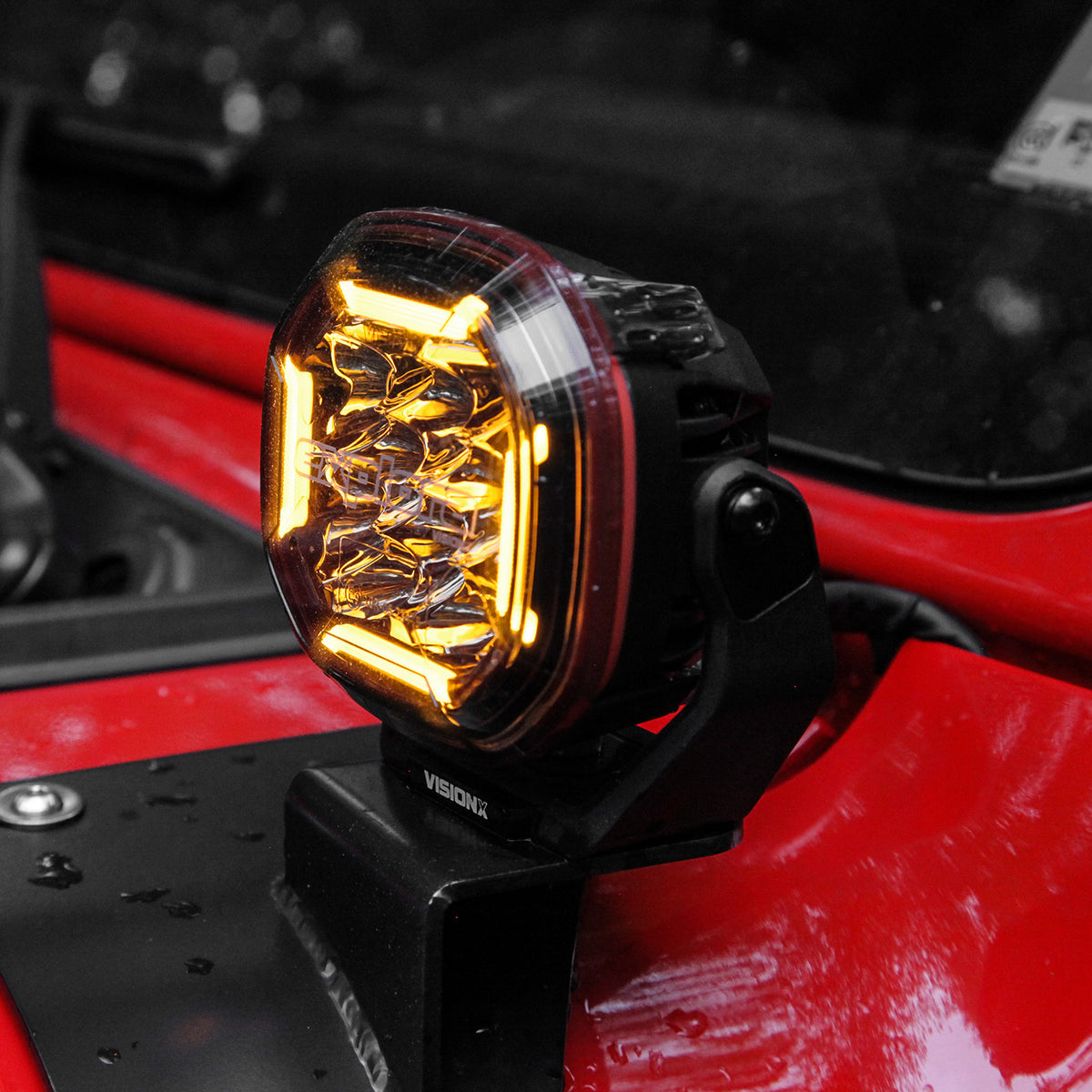 Explora 4" Driving Lights With Dual-Color DRL - Single Pod – lifestyle (Vision X Lighting EX-DL12SKIT)