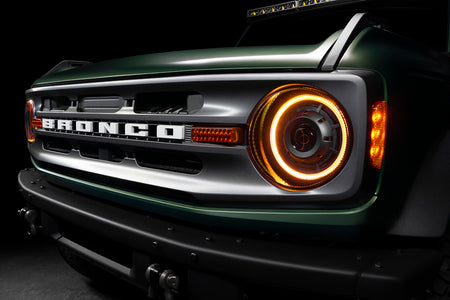 Oculus Bi-LED Projector Headlights for 2021-2024 Ford Bronco, White Halo – L Lifestyle (Oracle Lighting 5886-005)