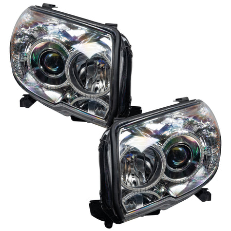 Pre-Assembled LED Halo Headlights for 2006-2009 Toyota 4Runner, Red Halos – C Product (Oracle Lighting 7089-003)