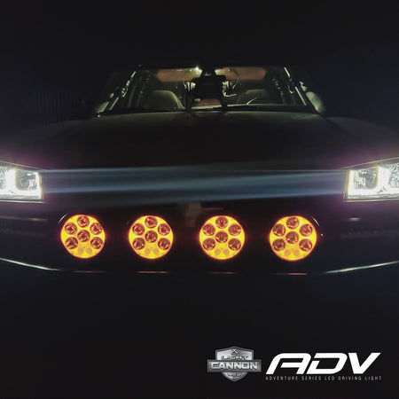 6.7″ ADV Amber Halo Light Cannon (Single) – adv3 (Vision X Lighting CGA-CPMHA8M)