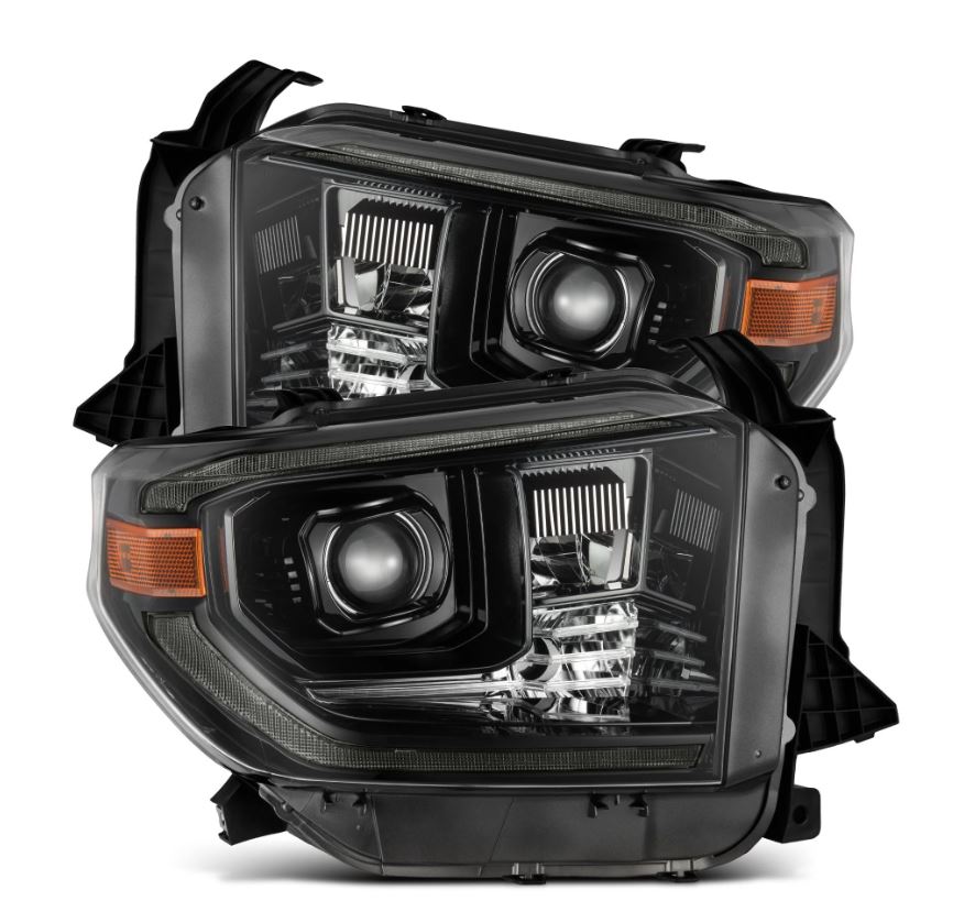 AlphaRex PRO-Series Halogen Projector Headlights for 2014-2021 Toyota Tundra, Alpha-Black – AlphaRex 880839, photo 1 of 4