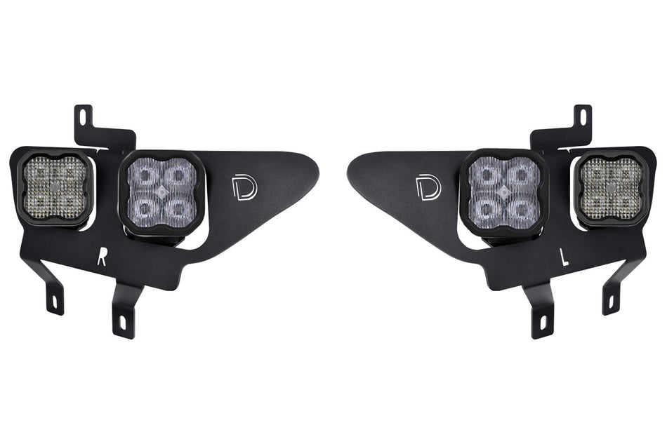Diode Dynamics SS3 Pro LED Fog Pocket Kit for 2021-2023 Ford F-150, Wh ...