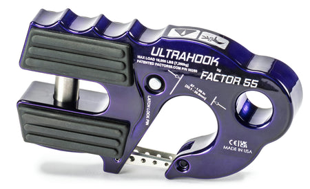 UltraHook Winch Hook with Shackle Mount – Ultrahook purple (Factor 55 00250-15)