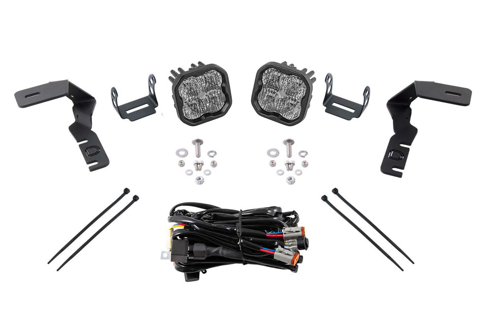 Diode Dynamics Stage Series SS3 Pro Backlit LED Ditch Light Kit for 2019-2021 Ford Ranger, White Combo/Driving – Diode Dynamics DD6585, photo 1 of 1