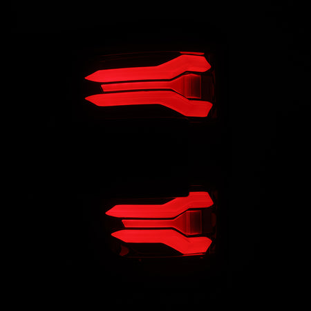 AlphaRex LUXX-Series Sequential LED Tail Lights for 2021-2023 Ford F-150 with Blind Spot Sensor (BLIS), Black-Red – AlphaRex 653050, photo 4 of 7