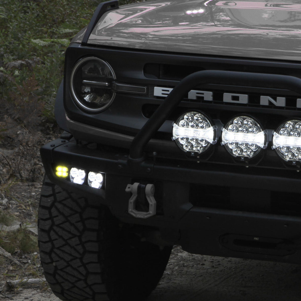 Fog Pocket LED Light Kit - Steel Bumper - Ford Bronco 2021 + - Mount Kit Only – CRMSY lifestyle1 (Vision X Lighting XIL-OESBF21FB)