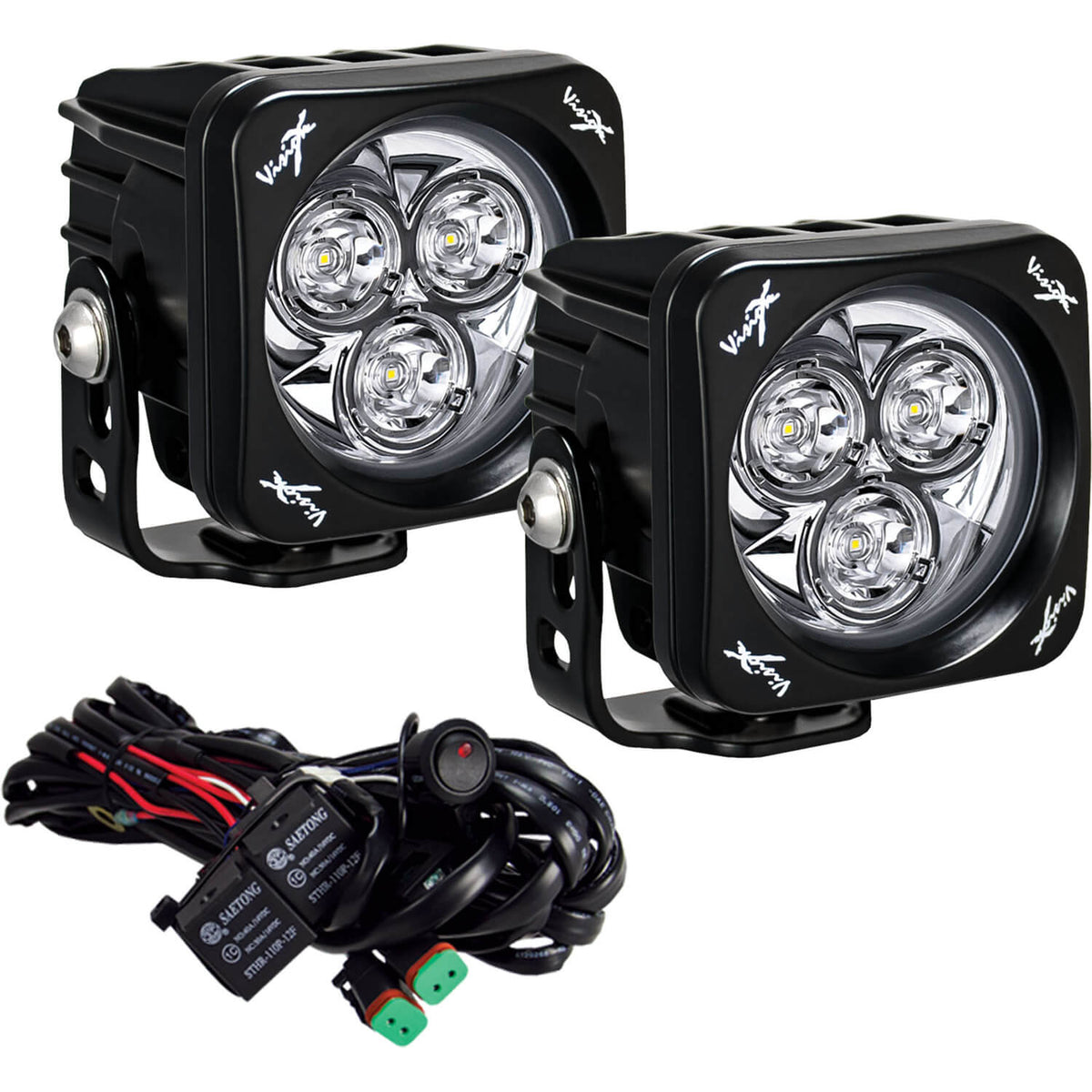 CG2 3″ Multi-LED Cannon (Single) – 3.0in cg2 mini cannon multi led square pod kit (Vision X Lighting CG2-OPM310)