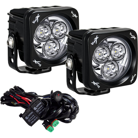 CG2 3″ Multi-LED Cannon (Single) – 3.0in cg2 mini cannon multi led square pod kit (Vision X Lighting CG2-OPM310)