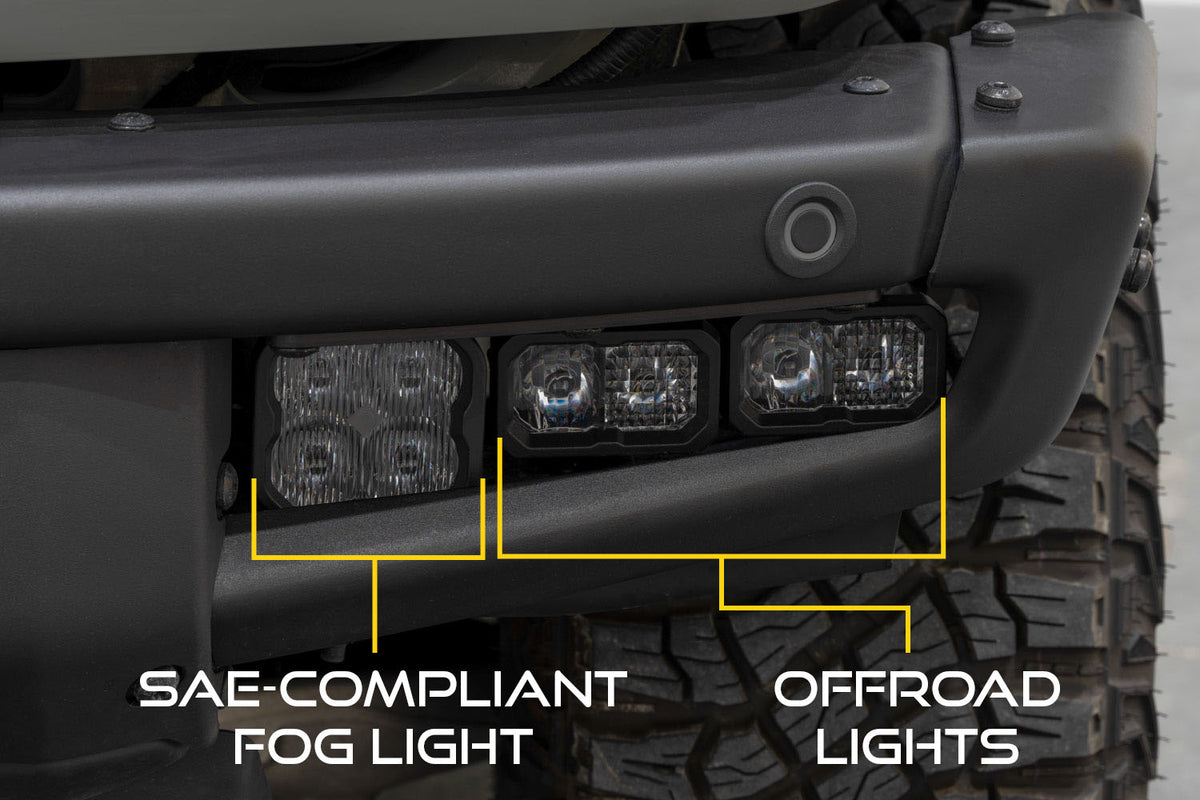 Diode Dynamics Stage Series Fog Pocket Bracket Kit for 2021-2023 Ford Bronco (Pair) – ZZ5 (Diode Dynamics DD7177)