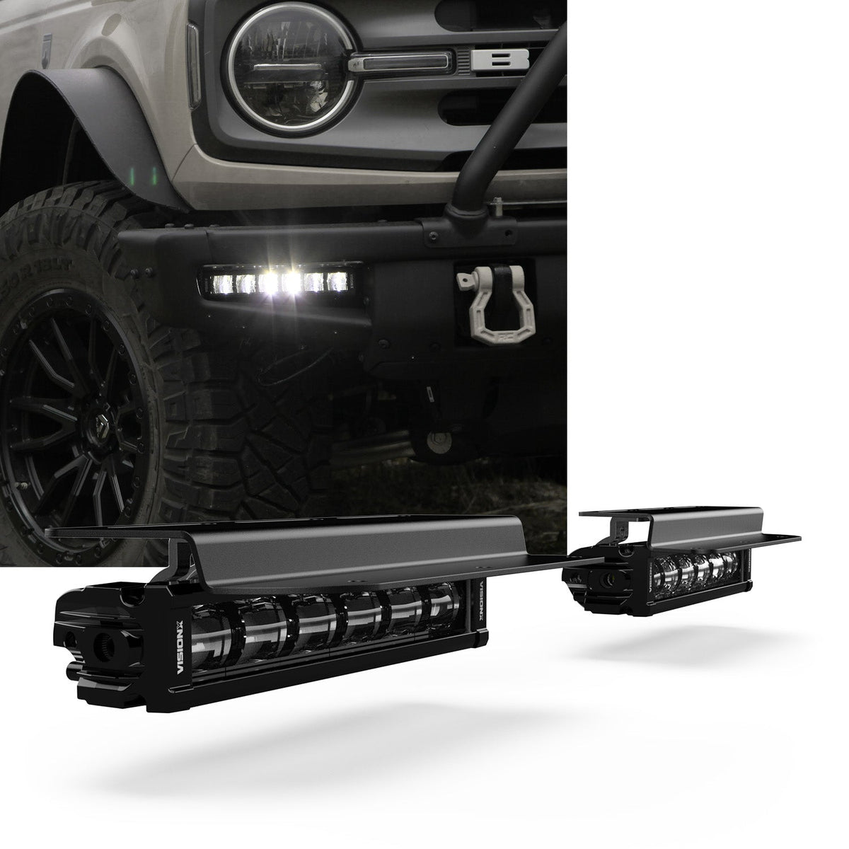 Fog Pocket LED Light Kit - Steel Bumper - Ford Bronco 2021 + - Mount Kit Only – XPL6SAE catalog (Vision X Lighting XIL-OESBF21FB)