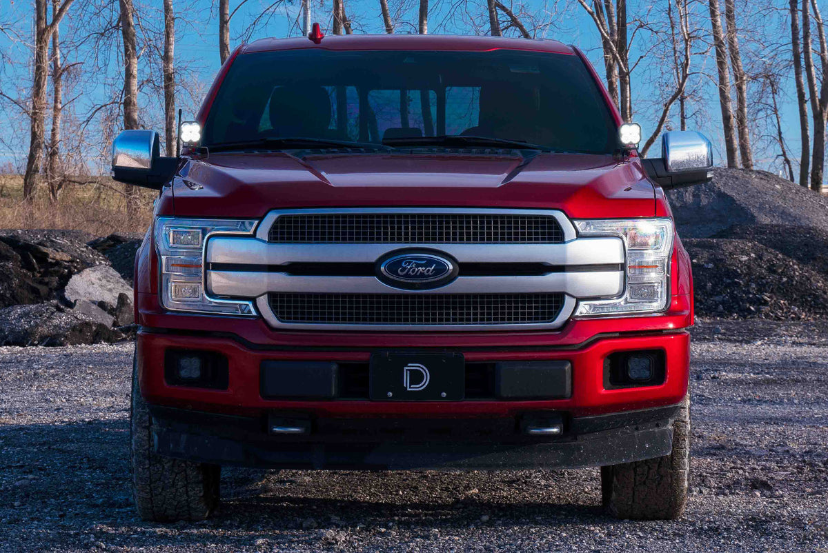 Diode Dynamics Stage Series SS3 Sport Backlit LED Ditch Light Kit for 2015-2020 Ford F-150/Raptor, Yellow Combo/Driving – ZZ4 (Diode Dynamics DD6568)