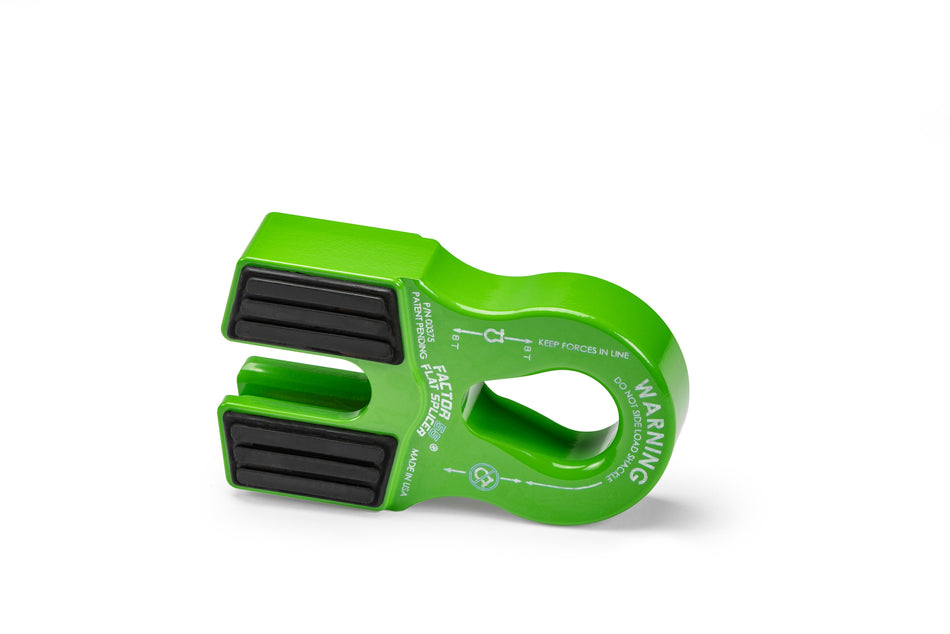 Flat Splicer 3/8-1/2" Synthetic Rope Splice-on Shackle Mount – Flatsplicer Green (Factor 55 00375-08)