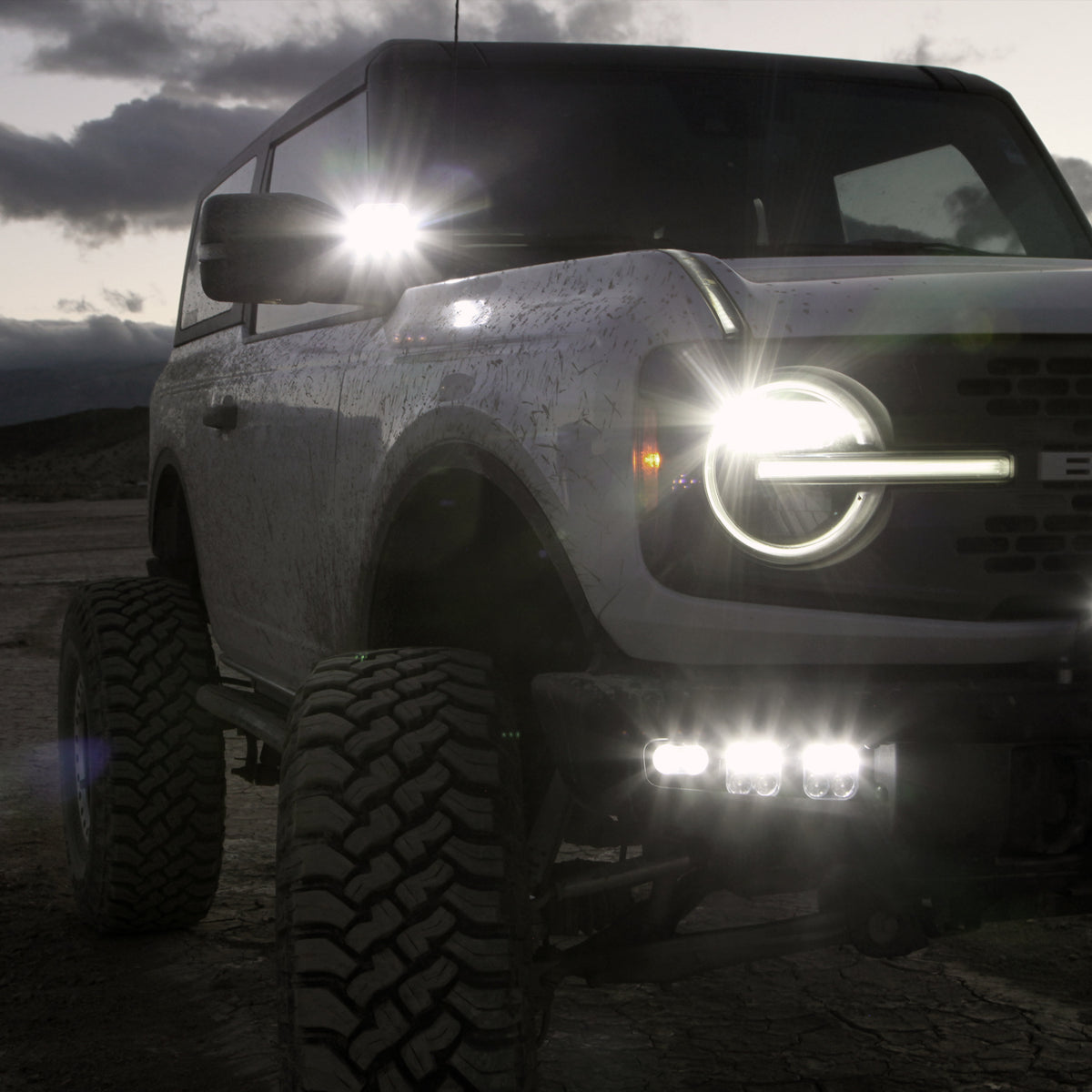 DURA PRO 2 Dual-Action LED Driving Light with DRL – DURA2 lifestyle (Vision X Lighting DURA2-DL2CBKIT)