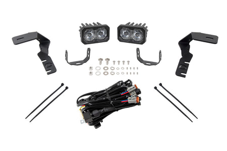 Diode Dynamics Stage Series C2 2.0 Pro Backlit LED Ditch Light Kit for 2019-2021 Ford Ranger, White Combo/Driving – Diode Dynamics DD6589, photo 1 of 2
