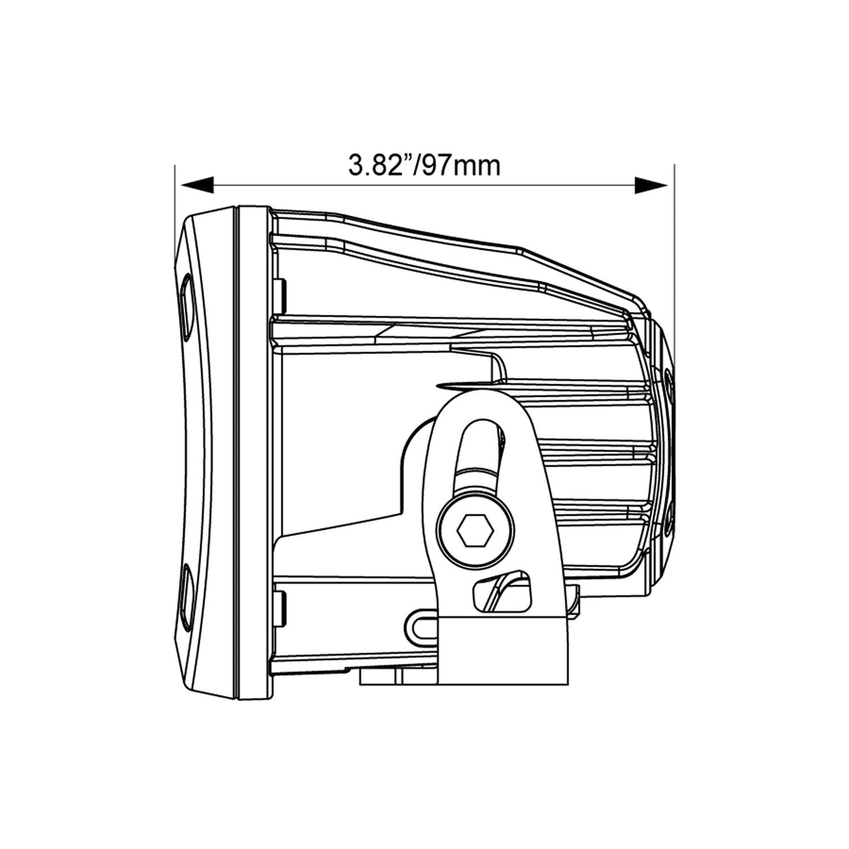 CG2 3.7″ Single-LED Cannon (Single) – xil opr side (Vision X Lighting CG2-CPR110)
