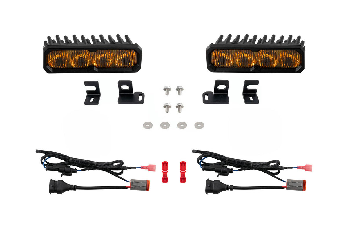 Diode Dynamics SS6 Pro LED Fog Light Kit for 2024-2026 Toyota Tacoma, Yellow SAE Fog (Pair) – Tacoma Fog SS6 Pro LED Kit Yellow (Diode Dynamics DD8578)