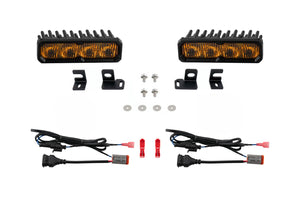 Diode Dynamics SS6 Pro LED Fog Light Kit for 2024-2026 Toyota Tacoma, Yellow SAE Fog (Pair)