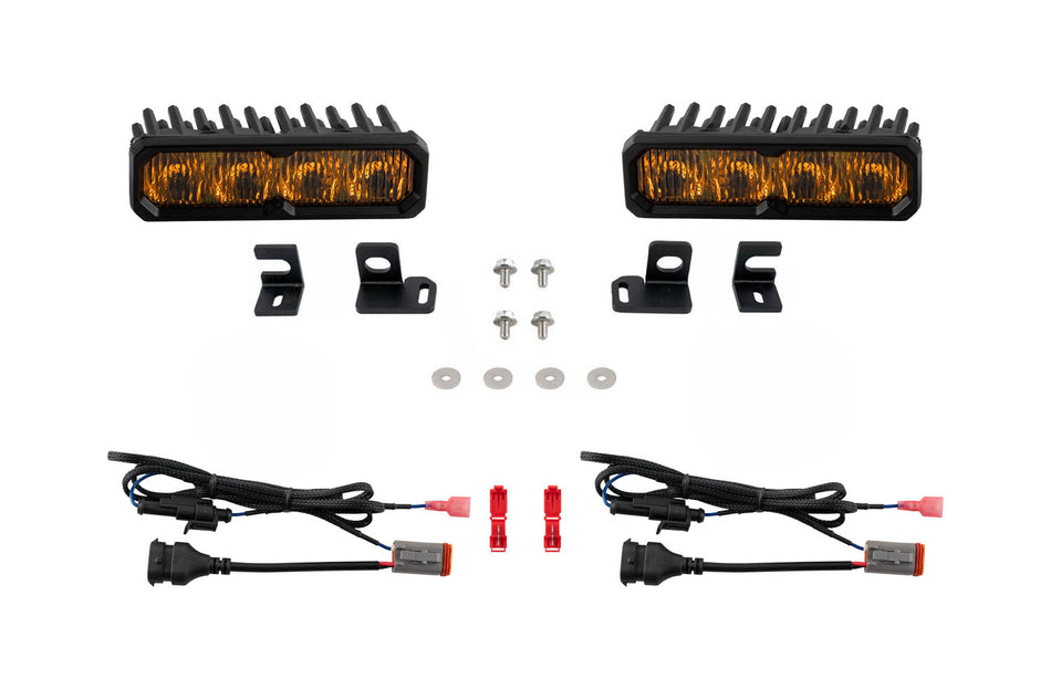 Diode Dynamics SS6 Pro LED Fog Light Kit for 2024-2026 Toyota Tacoma, Yellow SAE Fog (Pair) – Tacoma Fog SS6 Pro LED Kit Yellow (Diode Dynamics DD8578)