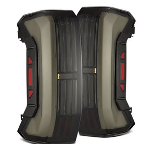 AlphaRex NOVA-Series Prismatic Sequential LED Tail Lights for 2022-2026 Toyota Tundra, Black Smoke