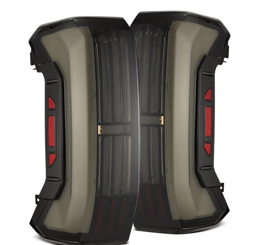 AlphaRex NOVA-Series Prismatic Sequential LED Tail Lights for 2022-2026 Toyota Tundra, Black Smoke – AlphaRex 673001, photo 1 of 5