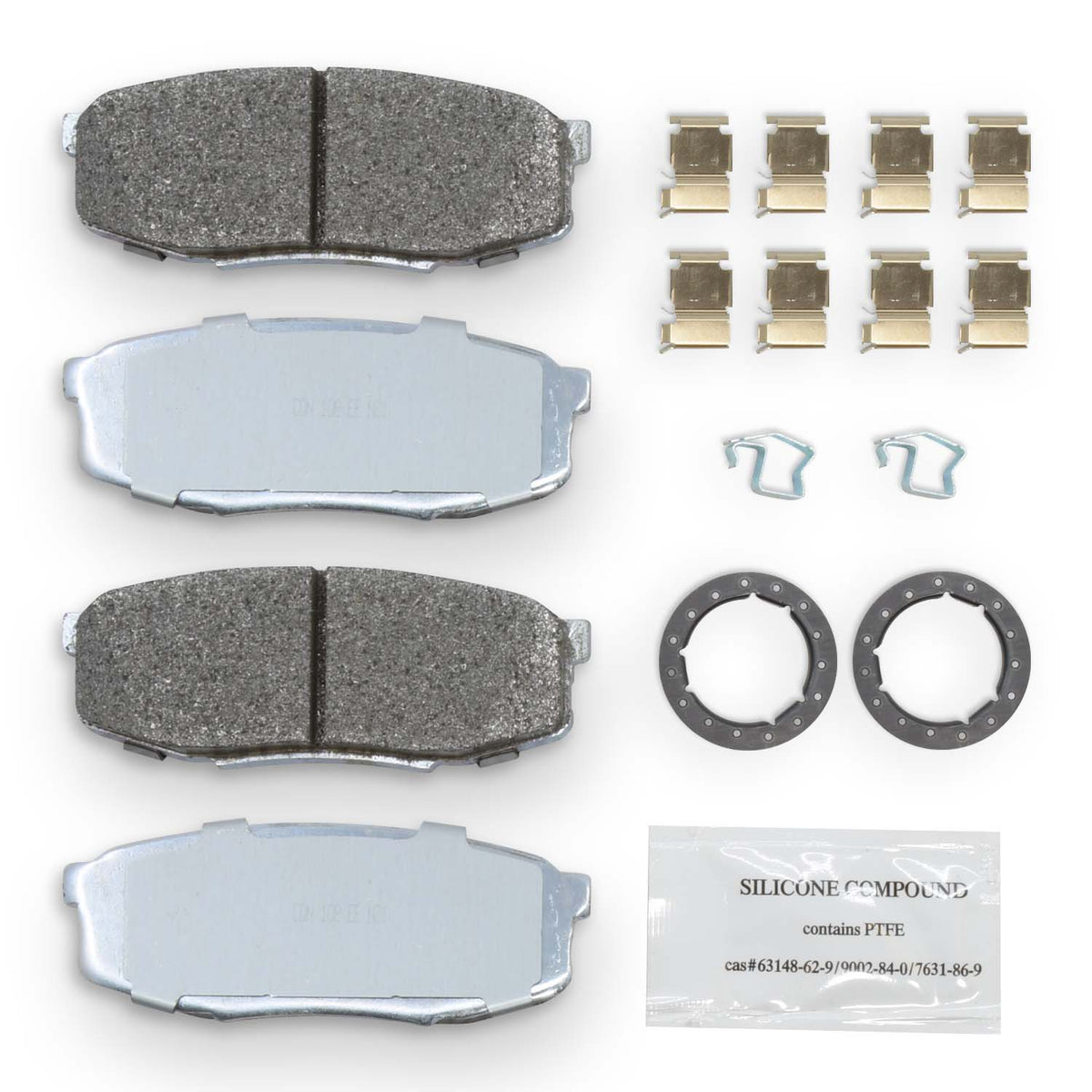2007-2021 Toyota Tundra & Sequoia Rear Brake Pads, D1304 – NRS Brakes NS1304, photo 1 of 2