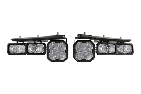 Diode Dynamics Stage Series Sport LED Fog Pocket Kit for 2021-2023 Ford Bronco, Yellow SAE Fog + White Combo (6 Pods) – ZZ2 (Diode Dynamics DD7179)