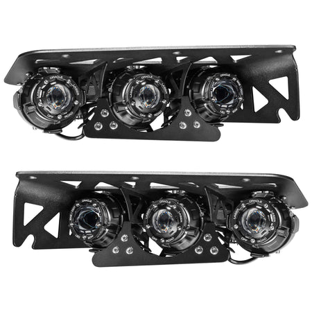 Off-Road LASER Auxiliary Light + LED Fog Light Kit for 2021-2026 Ford Bronco Steel Bumper – B Product (Oracle Lighting 5928-LZZ-001)