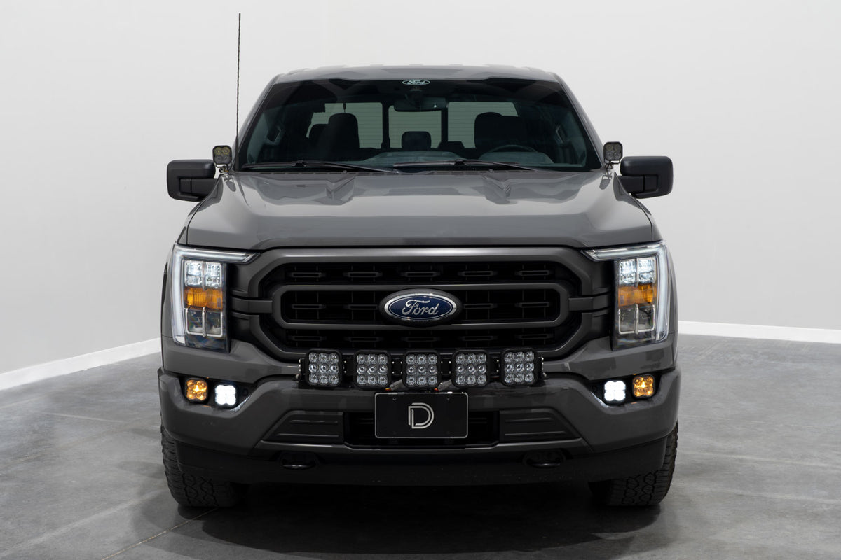 Diode Dynamics SS3 Sport LED Fog Pocket Kit for 2021-2023 Ford F-150, Yellow SAE Fog + White Combo/Driving – ZZ4 (Diode Dynamics DD7311)