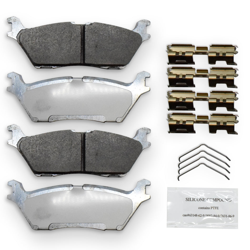 2021-2025 F-150 & Bronco Raptor Rear Brake Pads, D2383 – NRS Brakes NS2383, photo 1 of 2