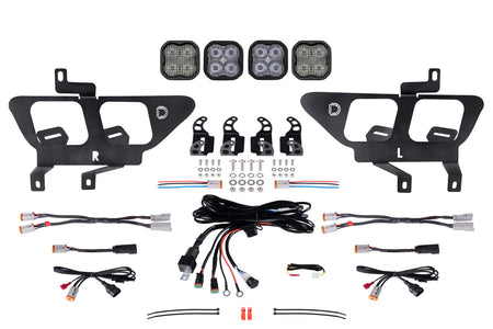 Diode Dynamics SS3 Max LED Fog Pocket Kit for 2021-2023 Ford F-150, White SAE Fog + White Combo/Driving – Diode Dynamics DD7314, photo 1 of 3