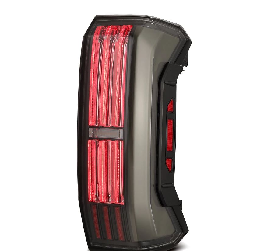 AlphaRex NOVA-Series Prismatic Sequential LED Tail Lights for 2022-2026 Toyota Tundra, Black Smoke – AlphaRex 673001, photo 4 of 5