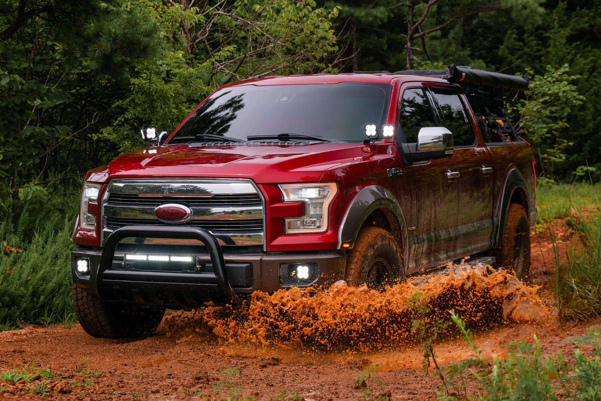 Diode Dynamics Stage Series SS3 Pro Backlit LED Ditch Light Kit for 2015-2020 Ford F-150/Raptor, Yellow Combo/Driving – ZZ5 (Diode Dynamics DD6570)