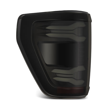 AlphaRex LUXX-Series Sequential LED Tail Lights for 2021-2023 Ford F-150 with Blind Spot Sensor (BLIS), Black Smoke – AlphaRex 653040, photo 1 of 7