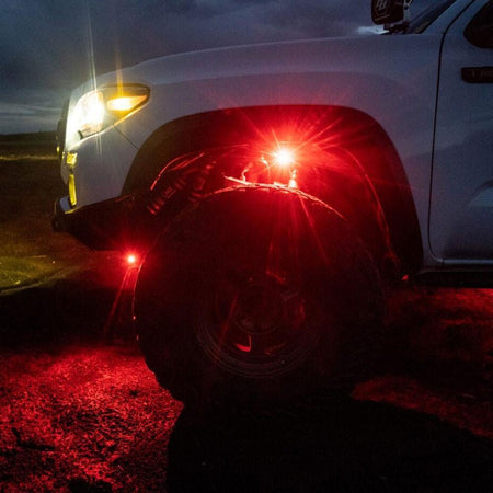 Baja Designs LED Rock Light Kit with Pre-Cut Wiring Harness and Switch, 4 Lights, Red – ANG A (Baja Designs 447055) – photo 5