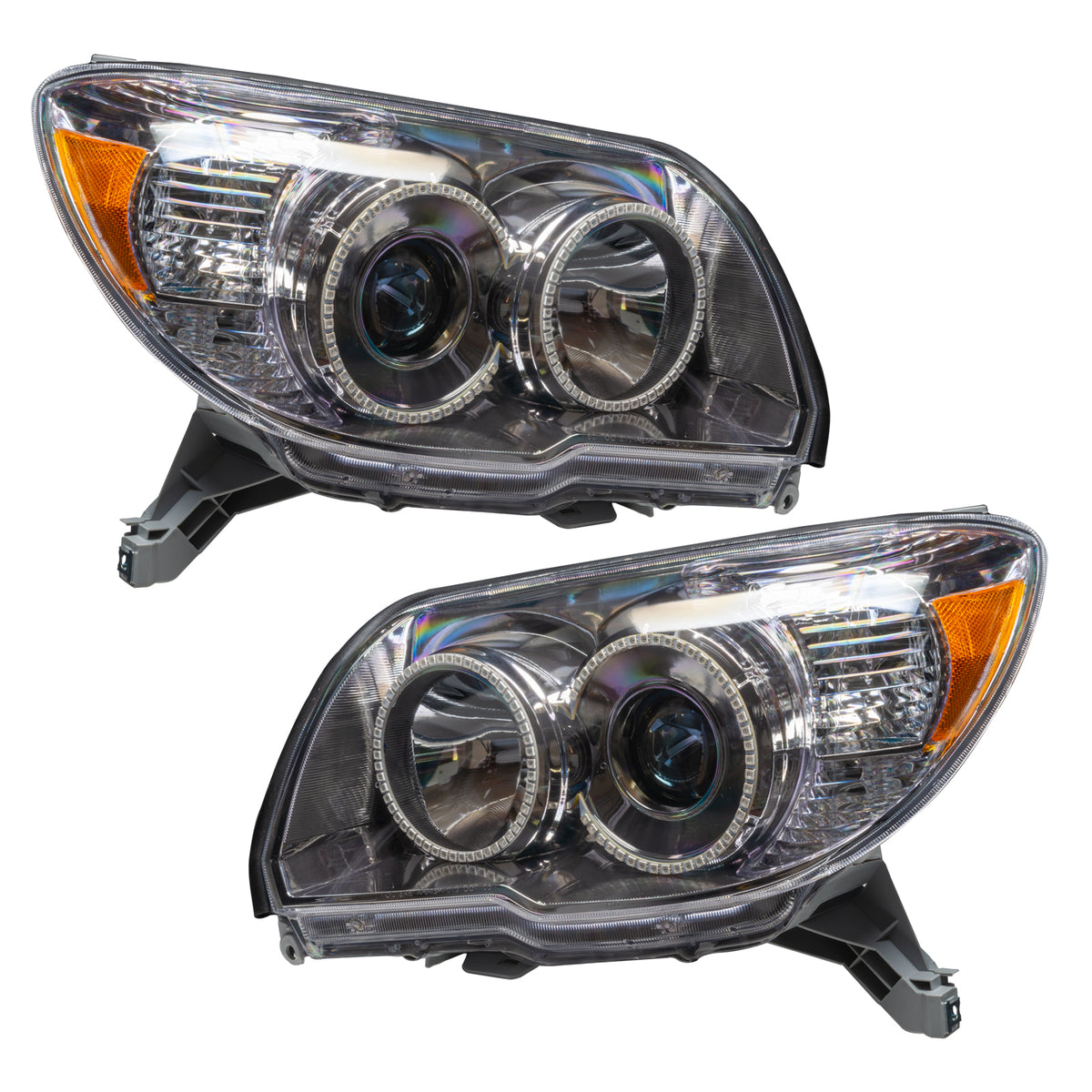 Pre-Assembled LED Halo Headlights for 2006-2009 Toyota 4Runner Sport, White Halos – B Product (Oracle Lighting 7090-001)