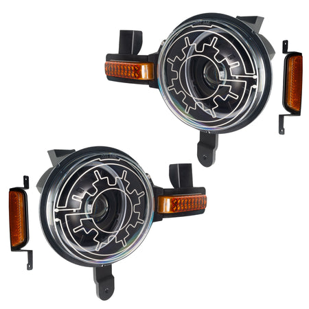 Oculus Bi-LED Heated Lens Projector Headlights for 2021-2025 Ford Bronco – D Product (Oracle Lighting 5886-111)