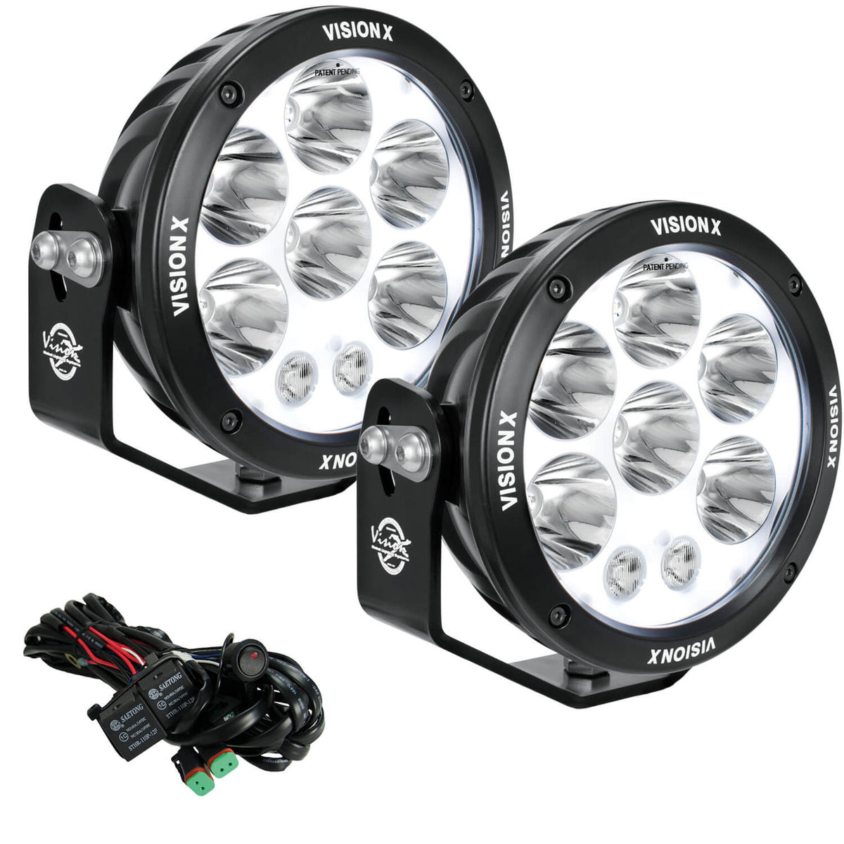 6.7″ ADV Light Cannon (Single) – 6.7in adv led light cannon kit kit (Vision X Lighting CGA-CPMH8M)
