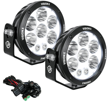 6.7″ ADV Light Cannon (Single) – 6.7in adv led light cannon kit kit (Vision X Lighting CGA-CPMH8M)