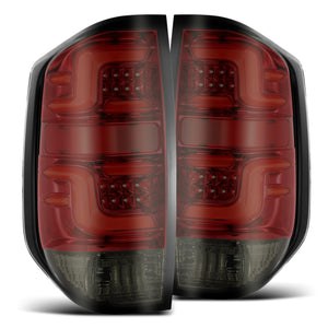 AlphaRex PRO-Series LED Tail Lights for 2014-2021 Toyota Tundra, Red Smoke