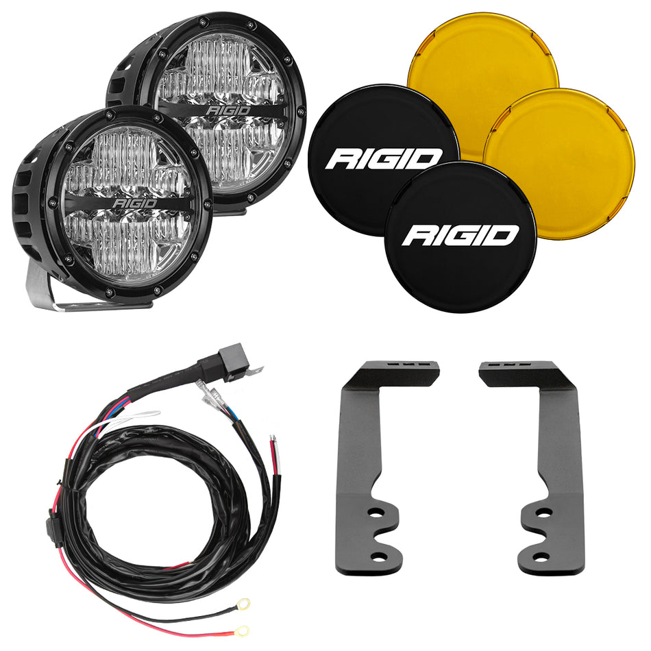 RIGID A-Pillar LED Light Kit with 6" 360-Series Drive Lights for 2022-2026 Toyota Tundra and 2023-2026 Sequoia – Tundra A Pillar 6in Kit (RIGID Industries 46806)