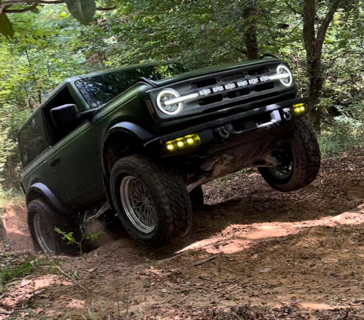 2021-2026 Ford Bronco Triple LED Fog Light Kit for Steel Modular Bumper, Yellow – P Lifestyle (Oracle Lighting 5890-006)