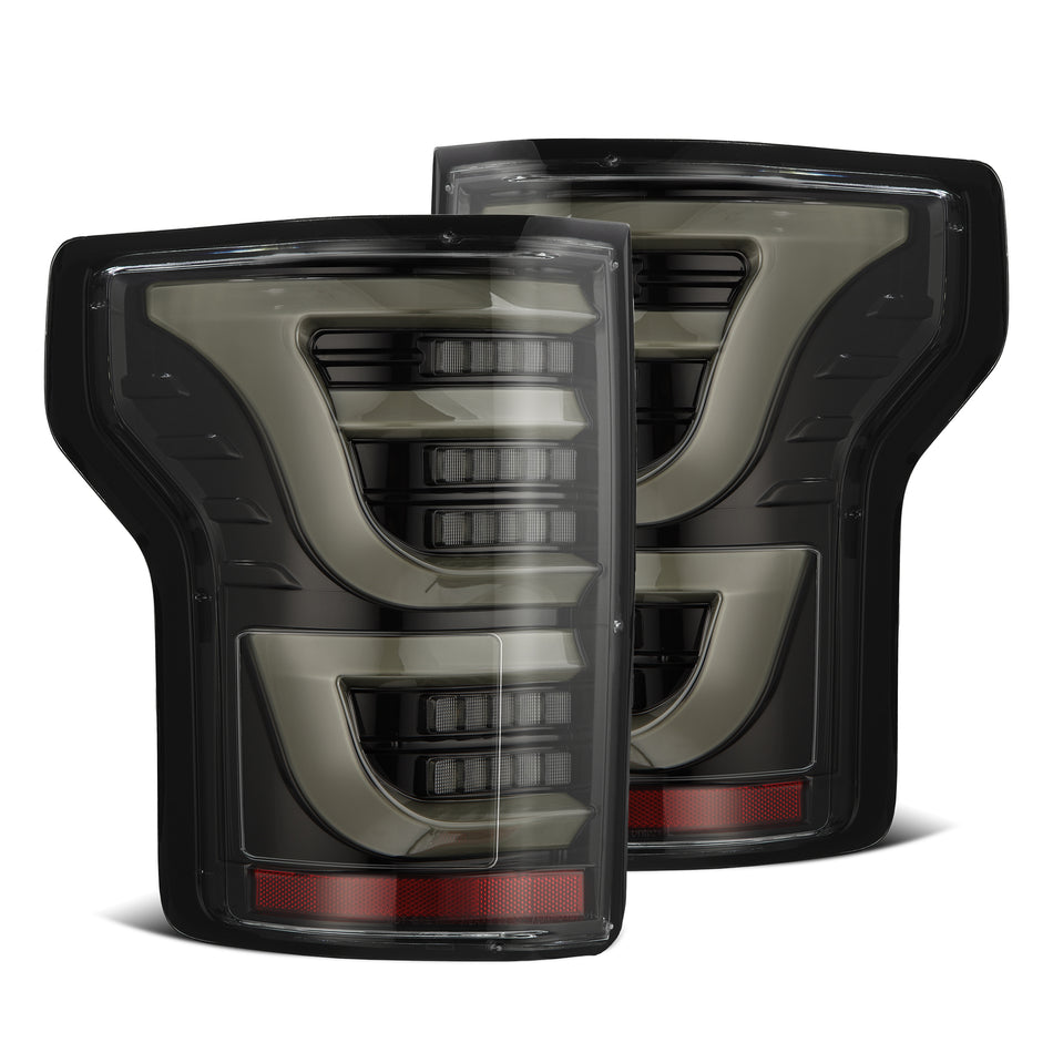 AlphaRex LUXX-Series Sequential LED Tail Lights for 2015-2020 Ford F-150, Alpha-Black – AlphaRex 652030, photo 1 of 7