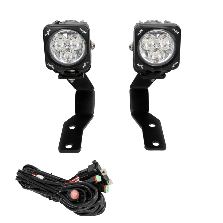 2019-2024 Ford Ranger A-Pillar Mounts With 20 WATT Mini Cannon – catalog (Vision X Lighting XIL-OEA19FRAOPM)