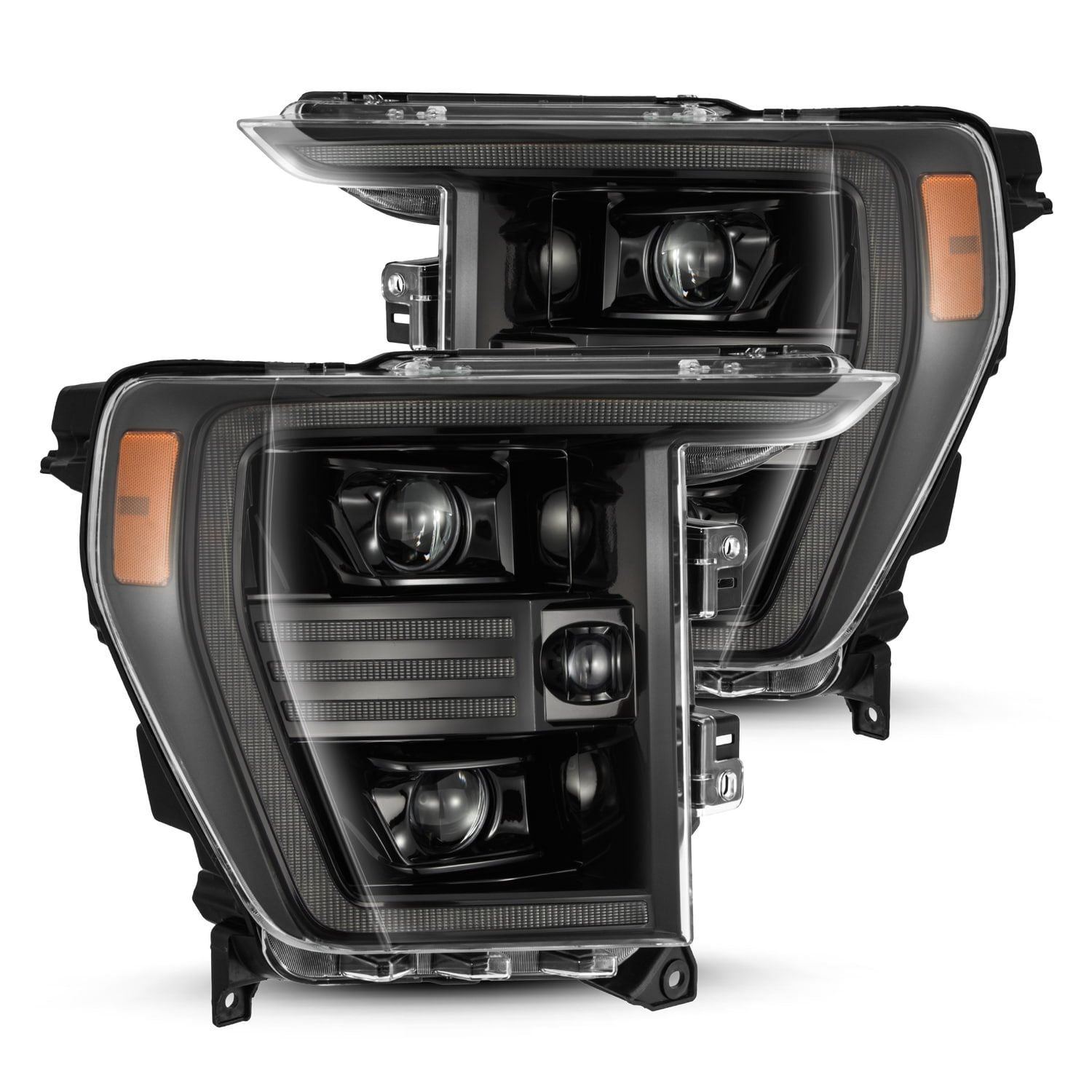 AlphaRex PRO-Series Halogen Projector Headlights for 2021-2023 Ford F ...