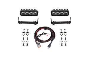 Diode Dynamics SS6 Pro LED Grille Light Bar Kit for 2014-2024 Toyota 4Runner, White SAE/DOT Driving (Pair)