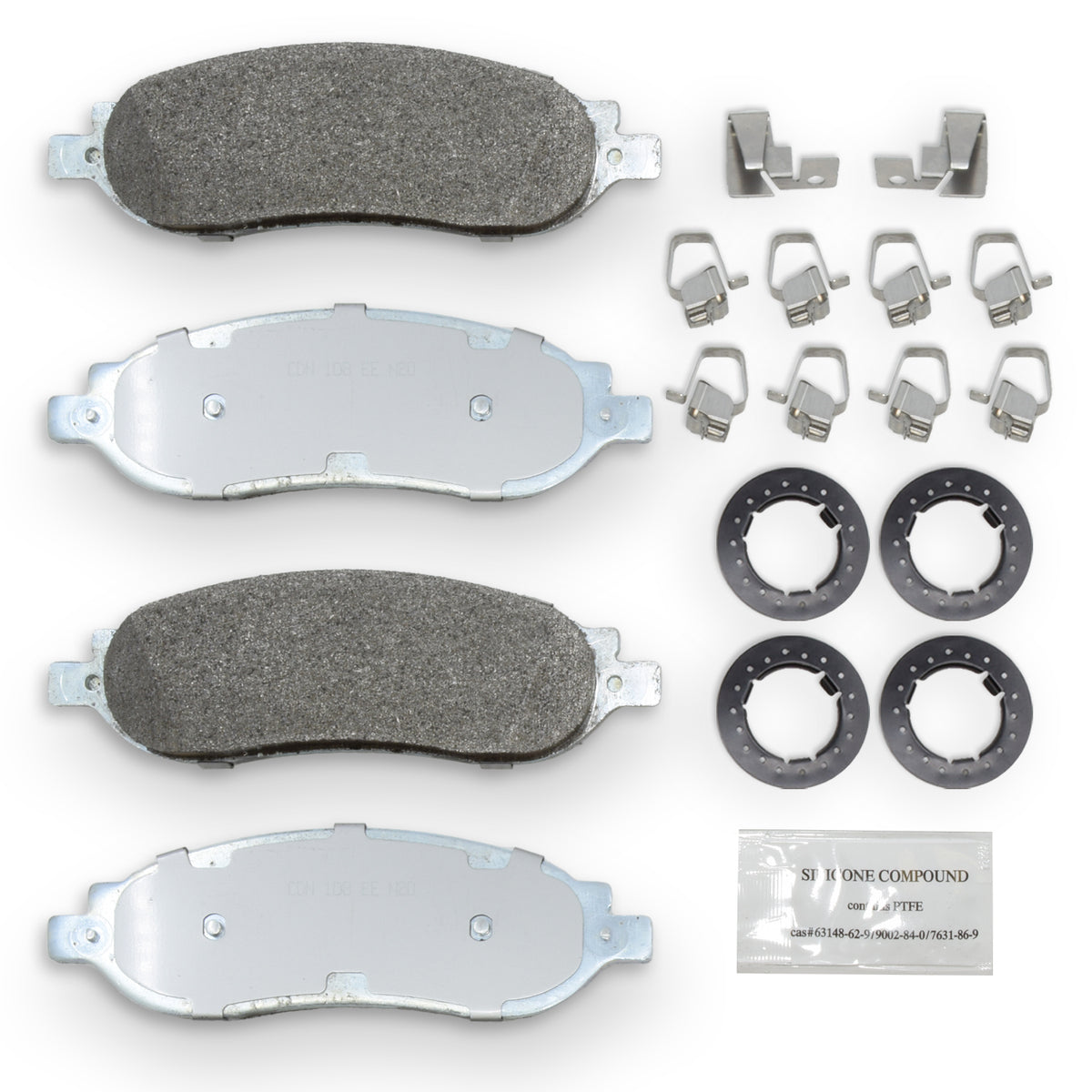2005-2007 Ford F-250/F-350 SRW Rear Brake Pads, D1068 – NRS Brakes NS1068, photo 1 of 2