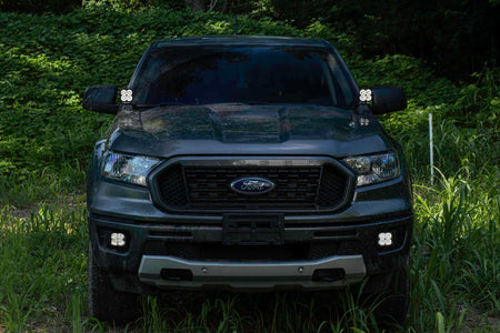 Diode Dynamics Stage Series SS3 Sport Backlit LED Ditch Light Kit for 2019-2021 Ford Ranger, Yellow Combo/Driving – ZZ3 (Diode Dynamics DD6584)