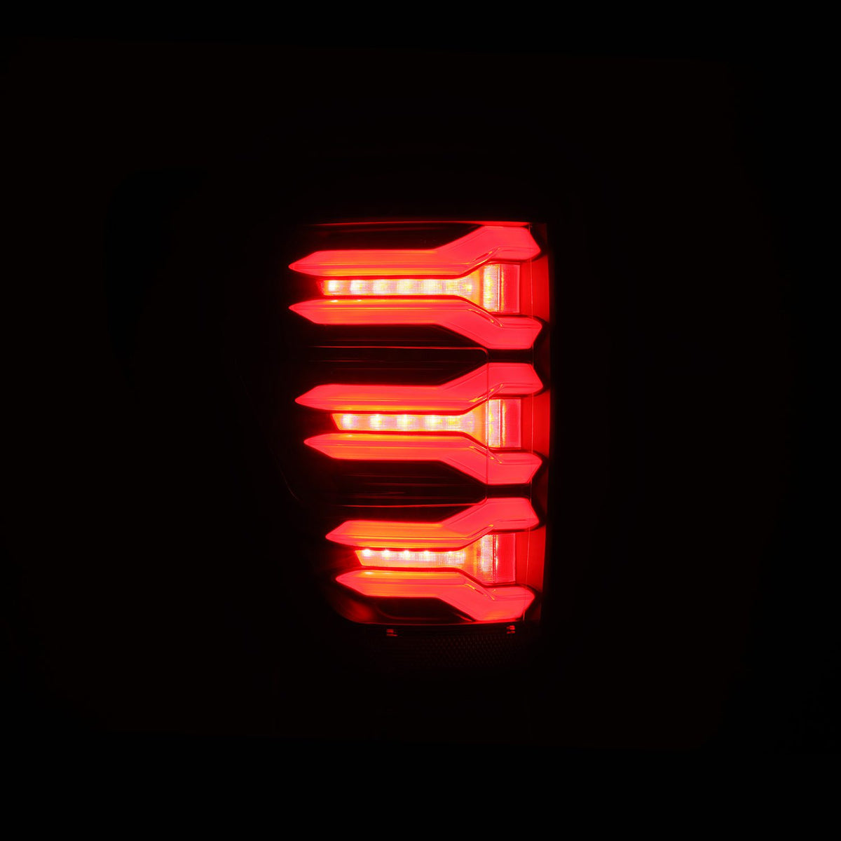 AlphaRex LUXX-Series Sequential LED Tail Lights for 2021-2023 Ford F-150 and Raptor without BLIS, Black Smoke – AlphaRex 653020, photo 5 of 6