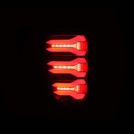 AlphaRex LUXX-Series Sequential LED Tail Lights for 2021-2023 Ford F-150 and Raptor without BLIS, Black Smoke – AlphaRex 653020, photo 5 of 6