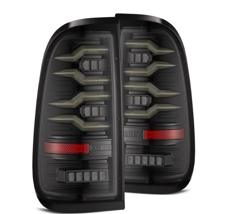 AlphaRex LUXX-Series Sequential LED Tail Lights for 1999-2016 Ford F-250 to F-550 Super Duty and 1997-2003 F-150, Alpha-Black – AlphaRex 658001, photo 1 of 6